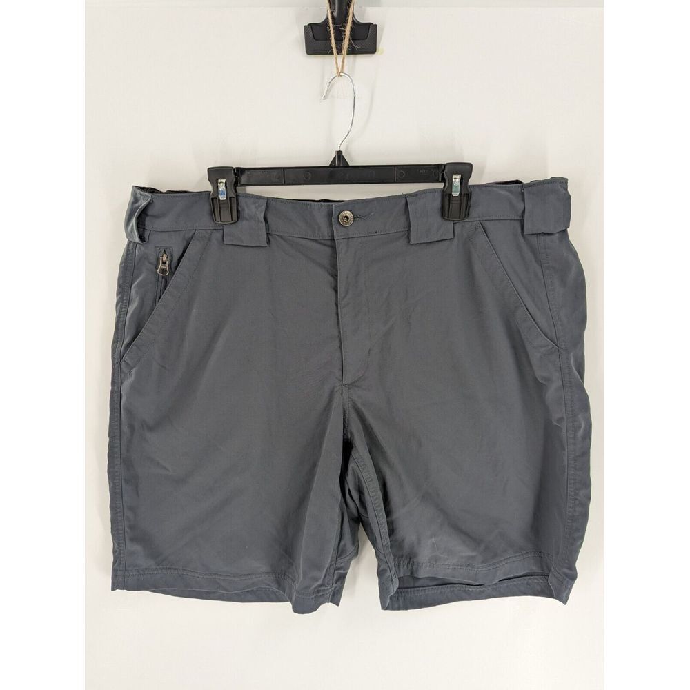 Duluth Trading Men's Dry on the Fly Nylon Blue Gray Hiking Shorts, 2XL, 9" 84518